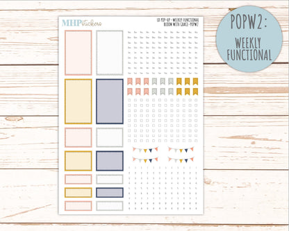 JULY 2026 Stickers for The Jo, Laurel Denise Planner "Bloom with Grace" || POP