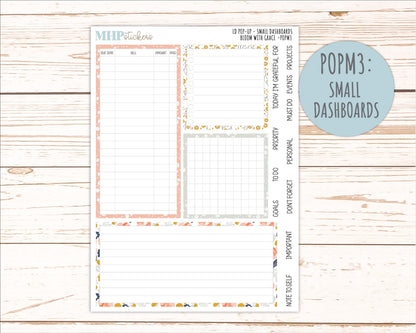 JULY 2026 Stickers for The Jo, Laurel Denise Planner "Bloom with Grace" || POP