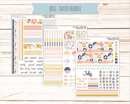 JULY 2026 Stickers for the Large Rose Laurel Denise Planner. "Bloom with Grace" || PP