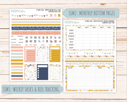 JULY 2026 Stickers for the Small Scout Planner. For Laurel Denise Planners. "Bloom with Grace" ||SS