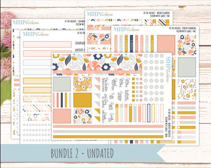 JULY Stickers for The Valerie Laurel Denise Planner "Bloom with Grace" || TC