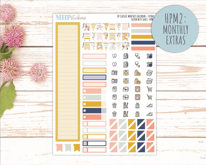 JULY Stickers for Happy Planner Classic Dashboard Layout. 2026 Collection. "Bloom with Grace" || HPD