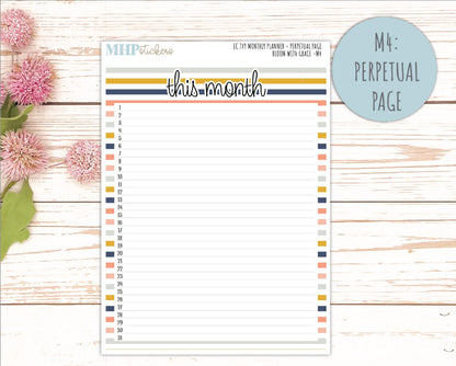 JULY Monthly Kit for 7x9 Erin Condren Planners. 2026 Collection "Bloom with Grace" || ECM