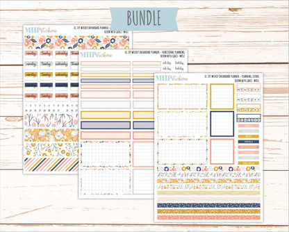 JULY Weekly Dashboard Kit for 7x9 Erin Condren Planners. 2026 Collection "Bloom with Grace" || ECWDS