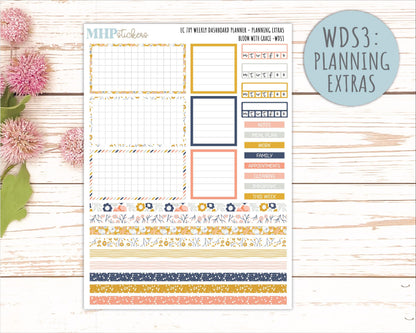 JULY Daily Duo Sticker Kit for 7x9 Erin Condren Planners. 2026 Collection "Bloom with Grace" || ECDD