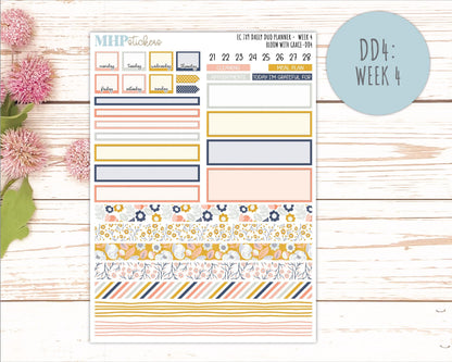 JULY Daily Duo Sticker Kit for 7x9 Erin Condren Planners. 2026 Collection "Bloom with Grace" || ECDD