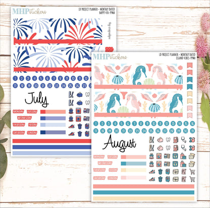 12 Monthly Sheet Set for Laurel Denise's Large Rose Planner (Formerly Project Planner). 2025 Designs || LD442