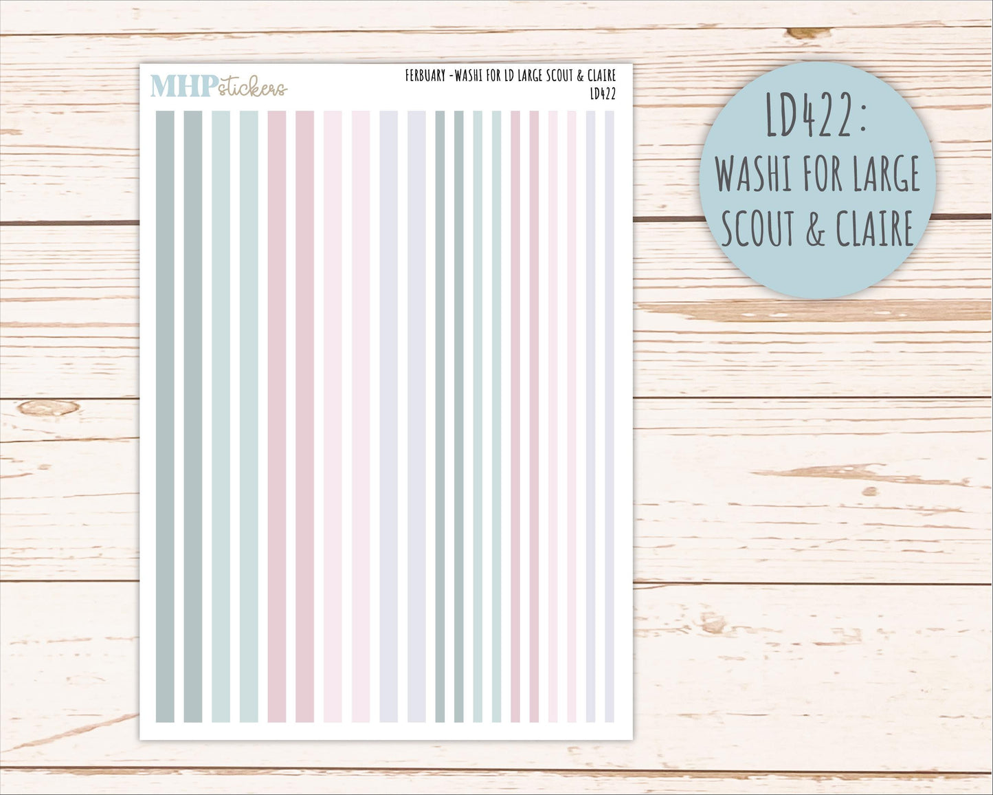FEBRUARY Neutral Color Stickers for the Large Scout & Claire Laurel Denise Planners || PTN26
