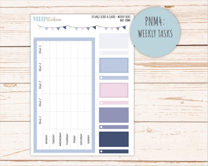 MAY Neutral Color Stickers for the Large Scout & Claire Laurel Denise Planners || PTN26