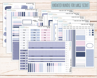 MAY Neutral Color Stickers for the Large Scout & Claire Laurel Denise Planners || PTN26