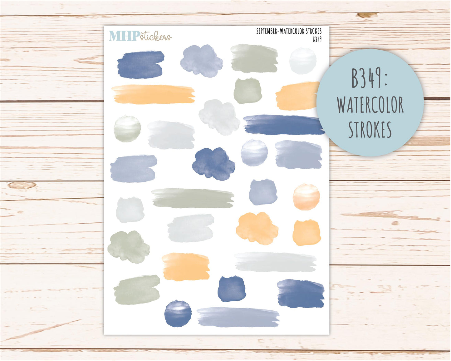 SEPTEMBER Neutral Color Stickers for the Large Scout & Claire Laurel Denise Planners || PTN26
