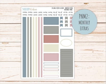 NOVEMBER Neutral Color Stickers for the Large Scout & Claire Laurel Denise Planners || PTN26