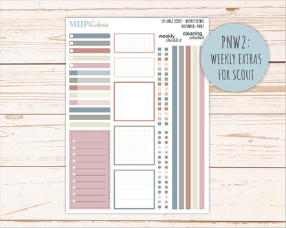 NOVEMBER Neutral Color Stickers for the Large Scout & Claire Laurel Denise Planners || PTN26