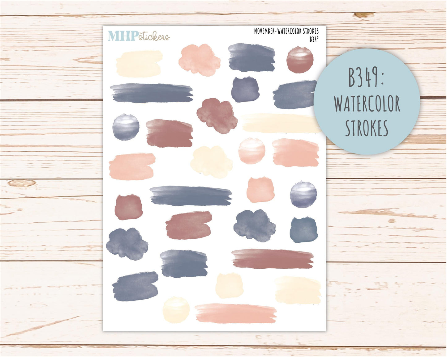 NOVEMBER Neutral Color Stickers for the Large Scout & Claire Laurel Denise Planners || PTN26