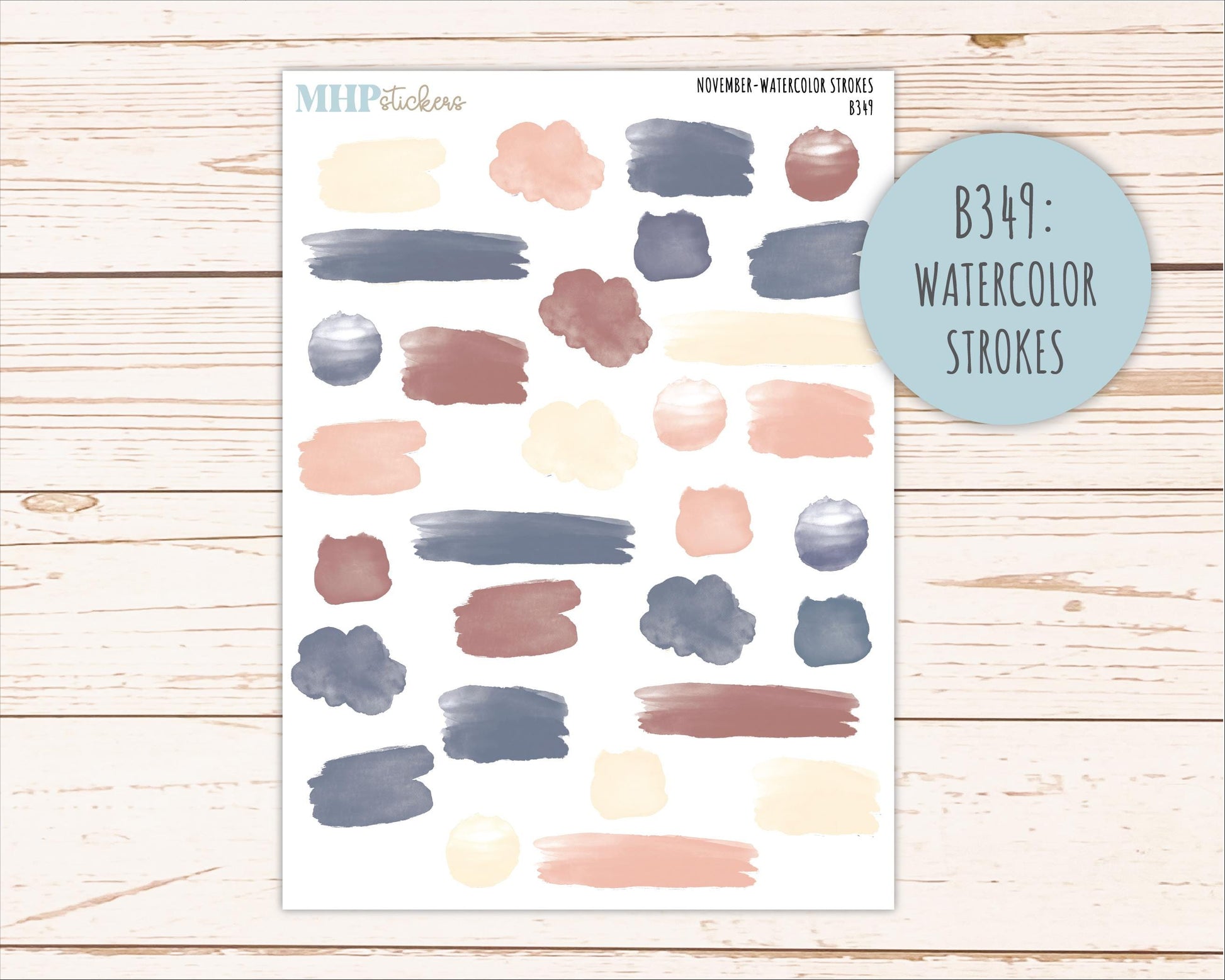 NOVEMBER Neutral Color Stickers for the Large Scout & Claire Laurel Denise Planners || PTN26