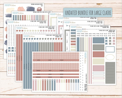 NOVEMBER Neutral Color Stickers for the Large Scout & Claire Laurel Denise Planners || PTN26