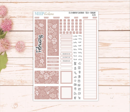 Monthly Headers for A5 Erin Condren Planners. TOILE Color Way || EC218
