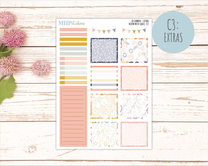 JULY 2026 Stickers for The Carmen Laurel Denise Planner "Bloom with Grace" || C