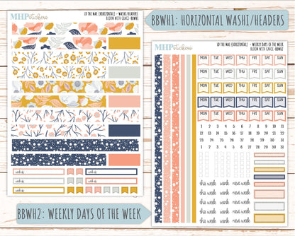 JULY 2026 Stickers for the Mae & Kristy Laurel Denise Planners "Bloom with Grace" || BB