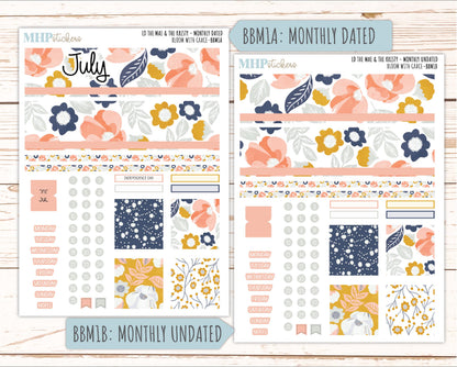 JULY 2026 Stickers for the Mae & Kristy Laurel Denise Planners "Bloom with Grace" || BB
