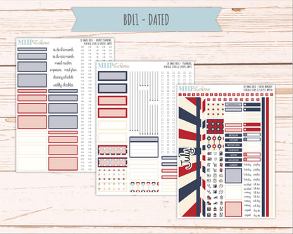 JULY 2026 Stickers for The Small Rose Laurel Denise Planner. "Vintage Stars & Stripes" || MPP
