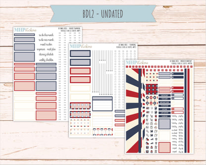 JULY 2026 Stickers for The Small Rose Laurel Denise Planner. "Vintage Stars & Stripes" || MPP