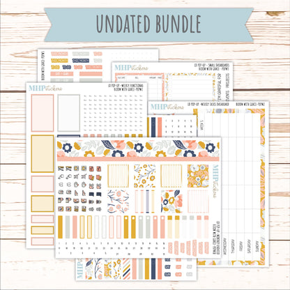 JULY 2026 Stickers for The Jo, Laurel Denise Planner "Bloom with Grace" || POP