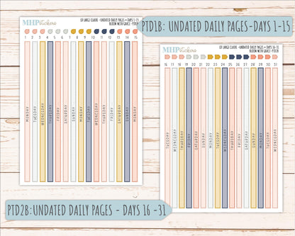 JULY 2026 Stickers for the Large Scout, Large Claire and Large Luna Laurel Denise Planners "Bloom with Grace" || PT
