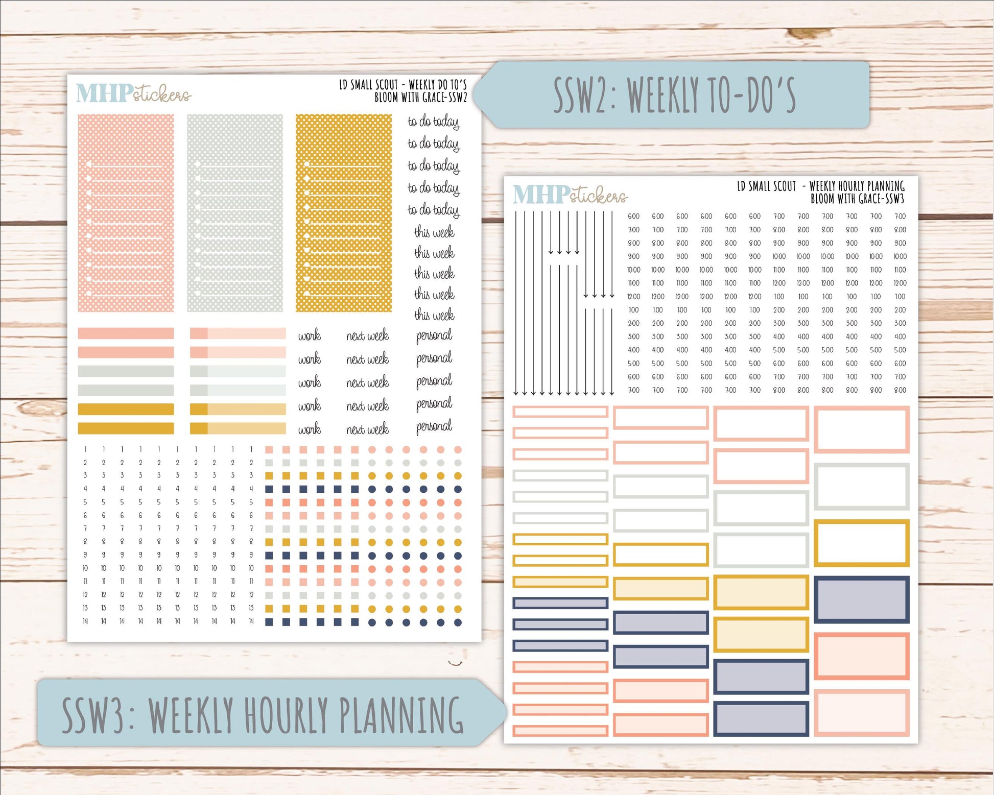 JULY 2026 Stickers for the Small Scout Planner. For Laurel Denise Planners. "Bloom with Grace" ||SS