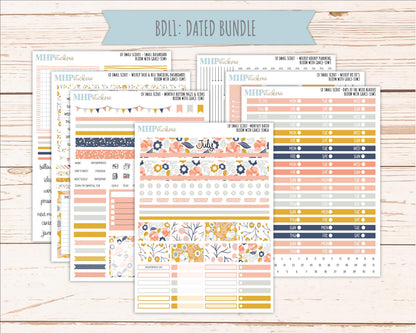 JULY 2026 Stickers for the Small Scout Planner. For Laurel Denise Planners. "Bloom with Grace" ||SS