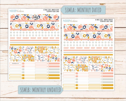 JULY 2026 Stickers for the Small Scout Planner. For Laurel Denise Planners. "Bloom with Grace" ||SS