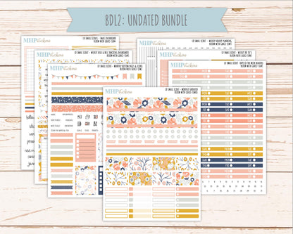 JULY 2026 Stickers for the Small Scout Planner. For Laurel Denise Planners. "Bloom with Grace" ||SS