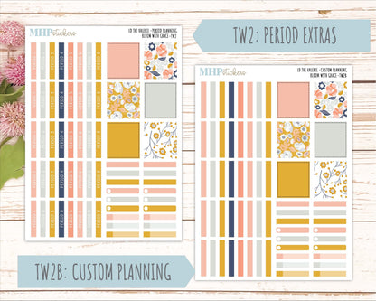 JULY Stickers for The Valerie Laurel Denise Planner "Bloom with Grace" || TC