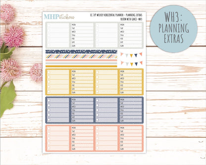 JULY Weekly Horizontal Planning Kit for 7x9 Erin Condren Planners. 2026 Collection "Blomom with Grace" || ECWH