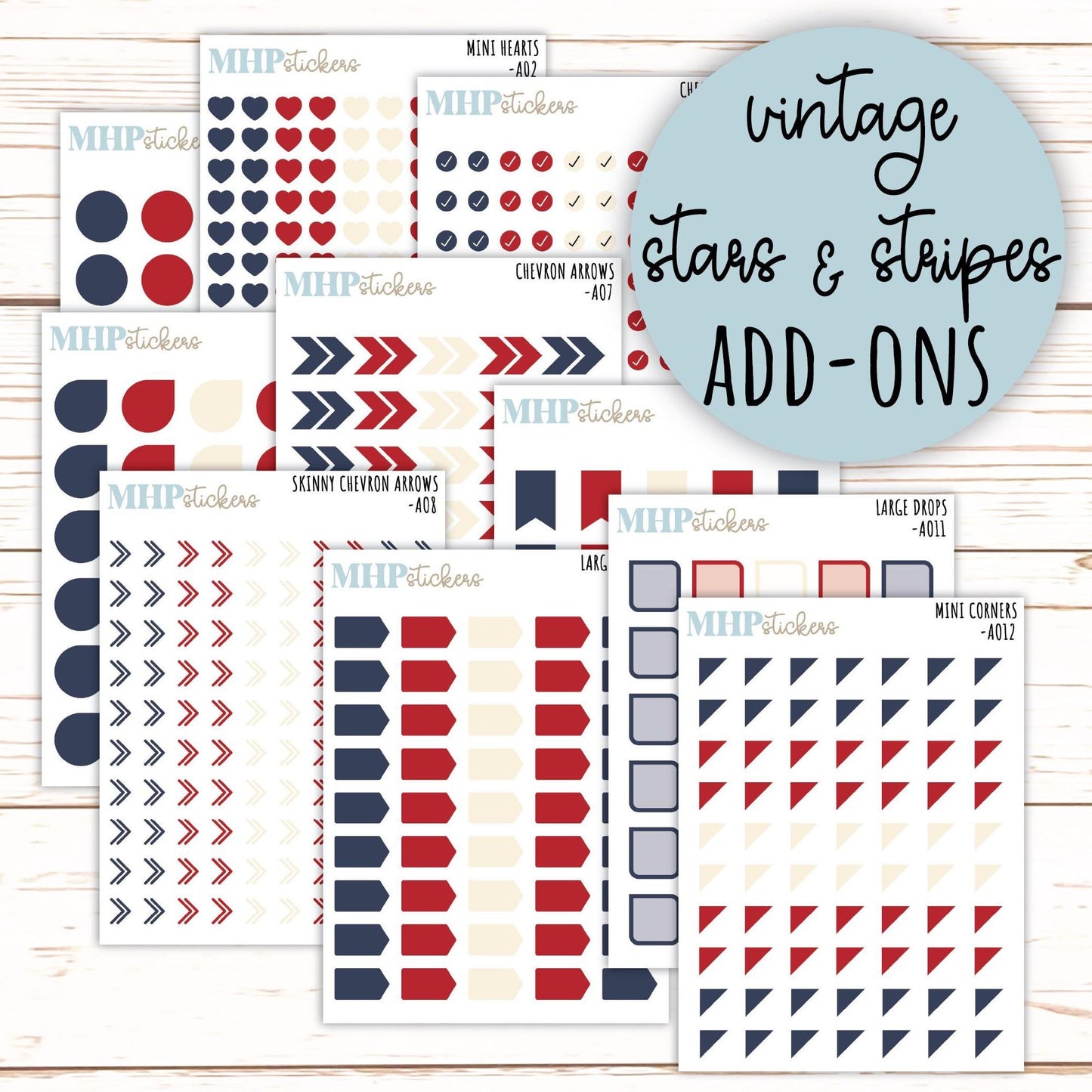 ADD-On's for Monthly Kits "Vintage with Grace" || AO