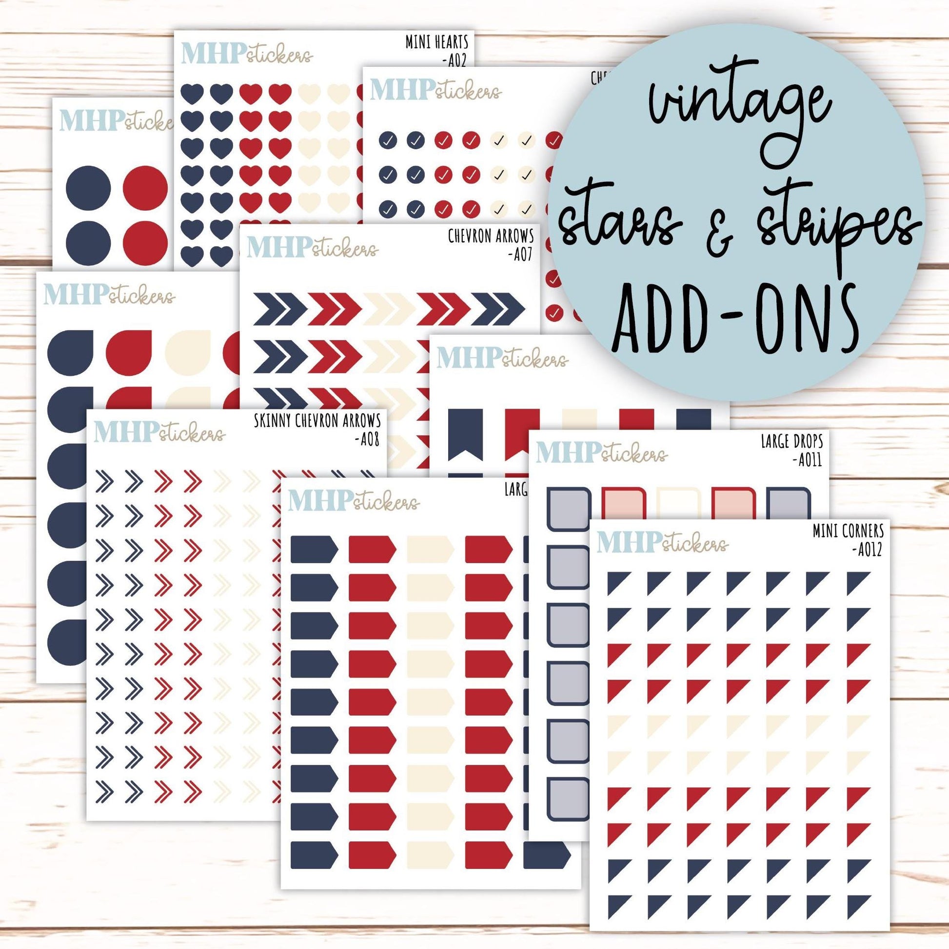 ADD-On's for Monthly Kits "Vintage with Grace" || AO