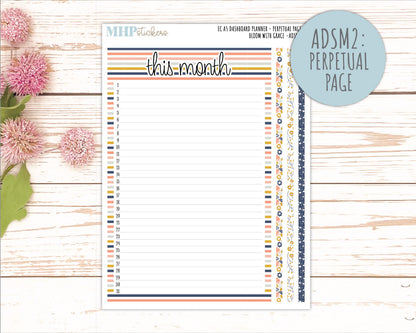 JULY Monthly Kit for A5 Erin Condren Dashboard Planners. 2026 Collection "Bloom with Grace" || ECADS