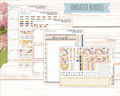 JULY Monthly Kit for A5 Erin Condren Dashboard Planners. 2026 Collection "Bloom with Grace" || ECADS