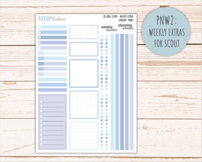 JANUARY Neutral Color Stickers for the Large Scout & Claire Laurel Denise Planners || PTN26