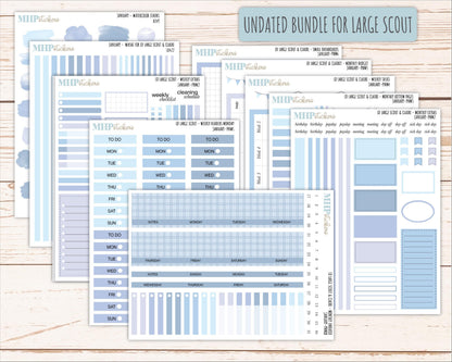 JANUARY Neutral Color Stickers for the Large Scout & Claire Laurel Denise Planners || PTN26