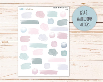 FEBRUARY Neutral Color Stickers for the Large Scout & Claire Laurel Denise Planners || PTN26