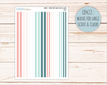 MARCH Neutral Color Stickers for the Large Scout & Claire Laurel Denise Planners || PTN26