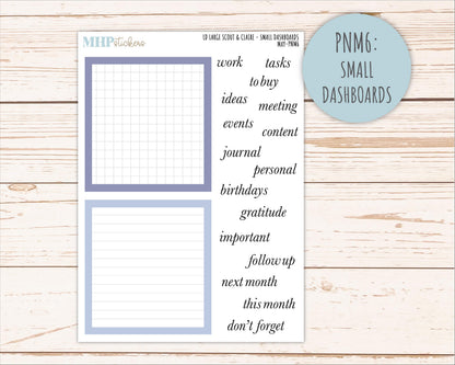 MAY Neutral Color Stickers for the Large Scout & Claire Laurel Denise Planners || PTN26