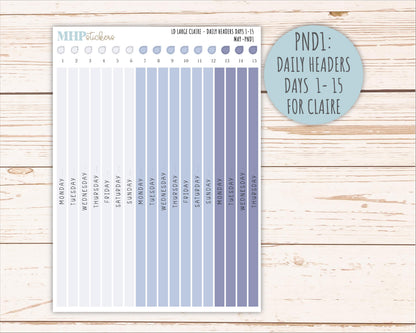 MAY Neutral Color Stickers for the Large Scout & Claire Laurel Denise Planners || PTN26