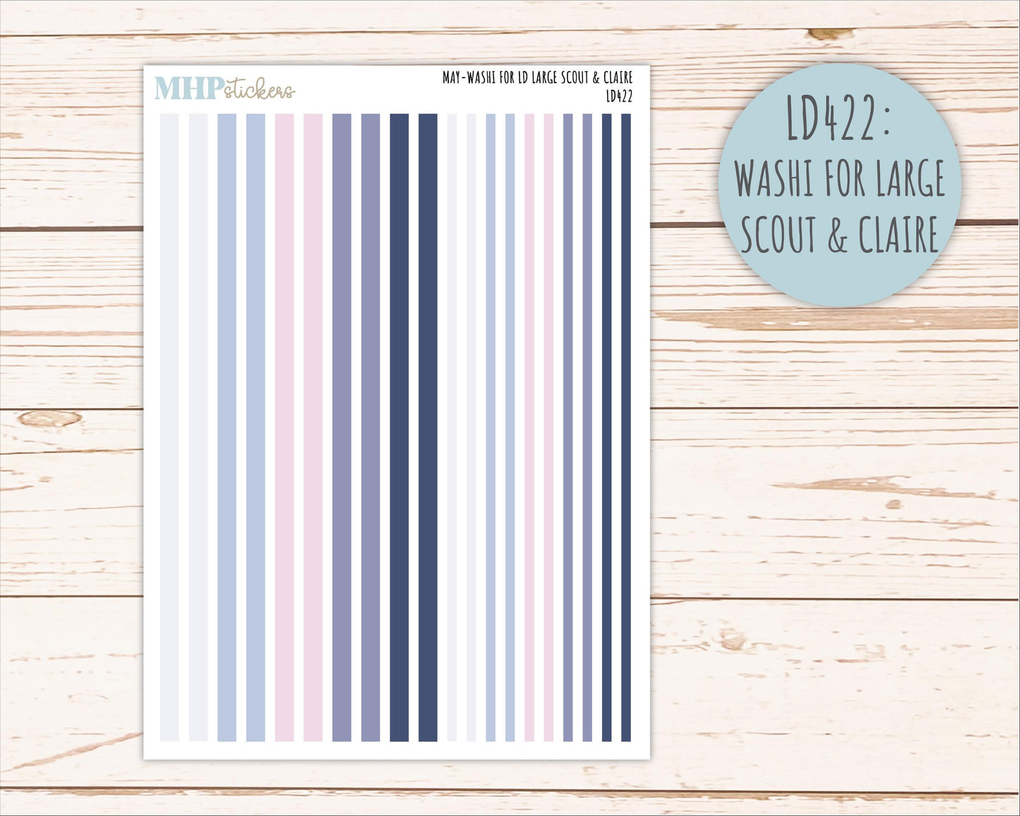 MAY Neutral Color Stickers for the Large Scout & Claire Laurel Denise Planners || PTN26