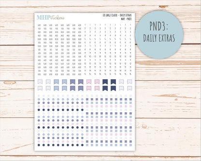 MAY Neutral Color Stickers for the Large Scout & Claire Laurel Denise Planners || PTN26