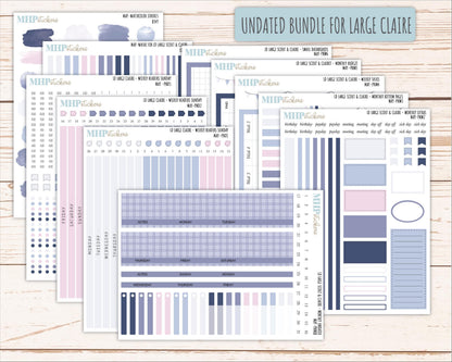 MAY Neutral Color Stickers for the Large Scout & Claire Laurel Denise Planners || PTN26