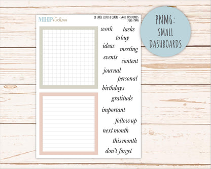 JUNE Neutral Color Stickers for the Large Scout & Claire Laurel Denise Planners || PTN26