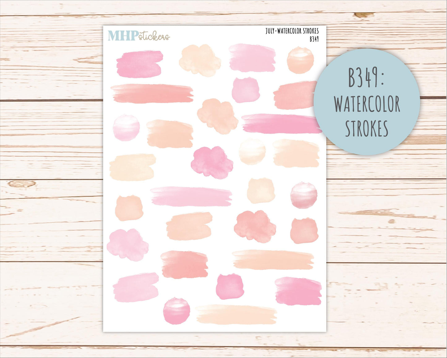JULY Neutral Color Stickers for the Large Scout & Claire Laurel Denise Planners || PTN26