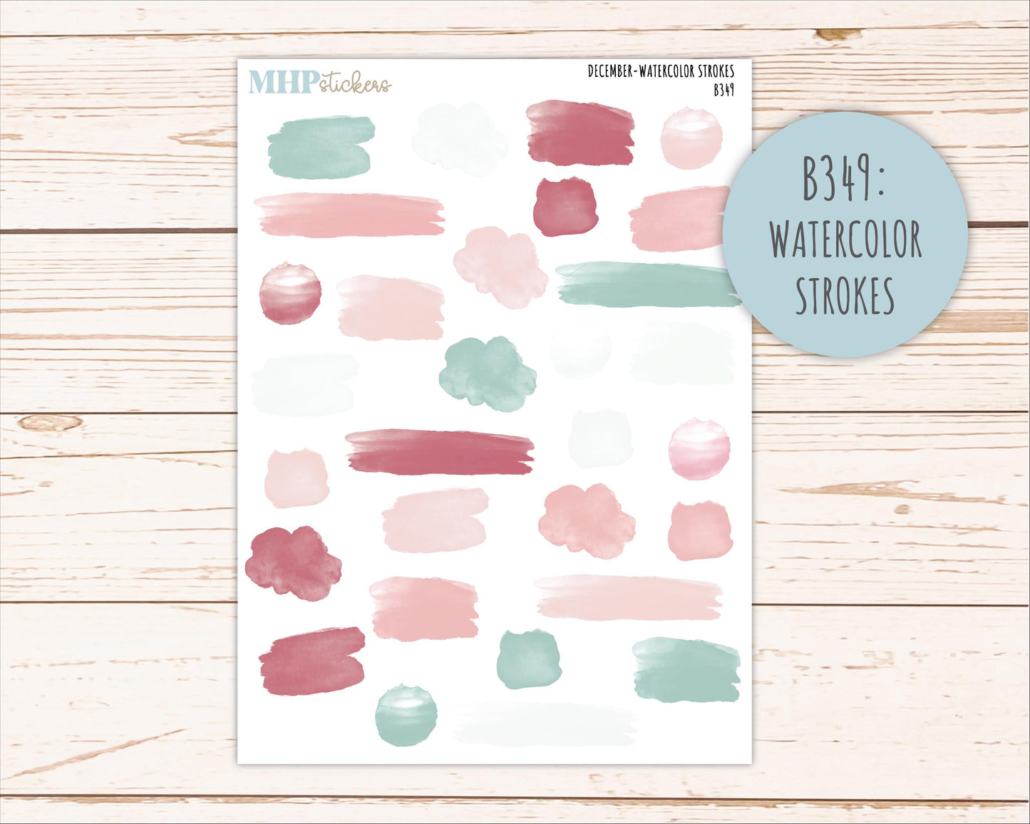 DECEMBER Neutral Color Stickers for the Large Scout & Claire Laurel Denise Planners || PTN26